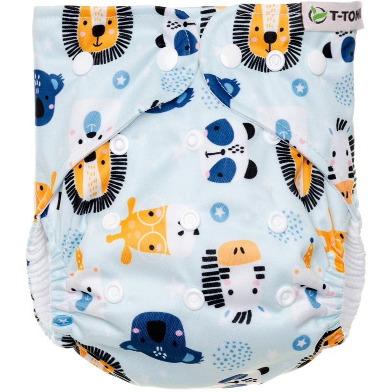 T-TOMI Diaper Covers AIO Animals prateľné plienkové nohavičky darčeková sada 4-15 kg 1 ks