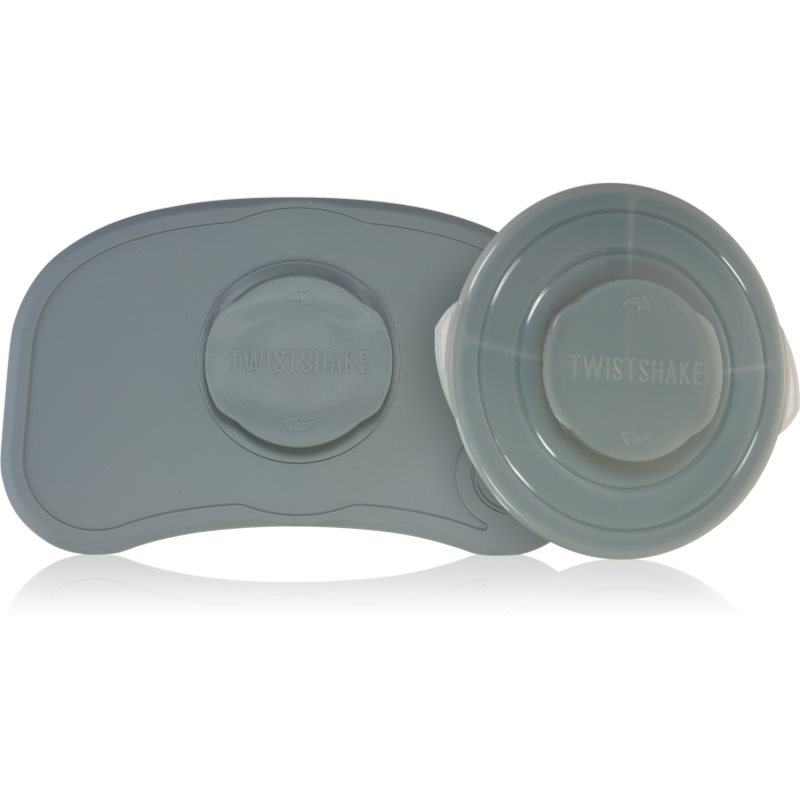 Twistshake Click-mat Mini podložka s tanierom Grey 1 ks