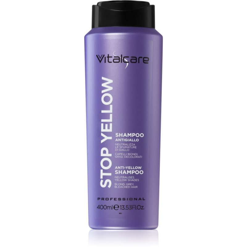 Vitalcare Professional Stop Yellow fialový šampón pre blond a šedivé vlasy 400 ml
