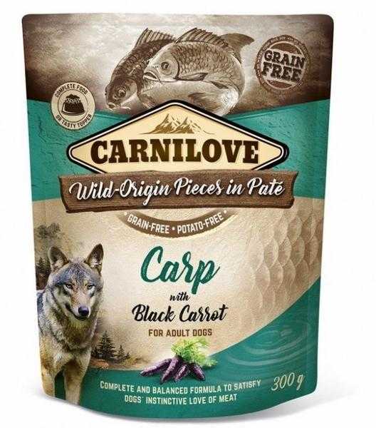 Carnilove Kapsička Dog Paté Carp With Black Carrot 300g