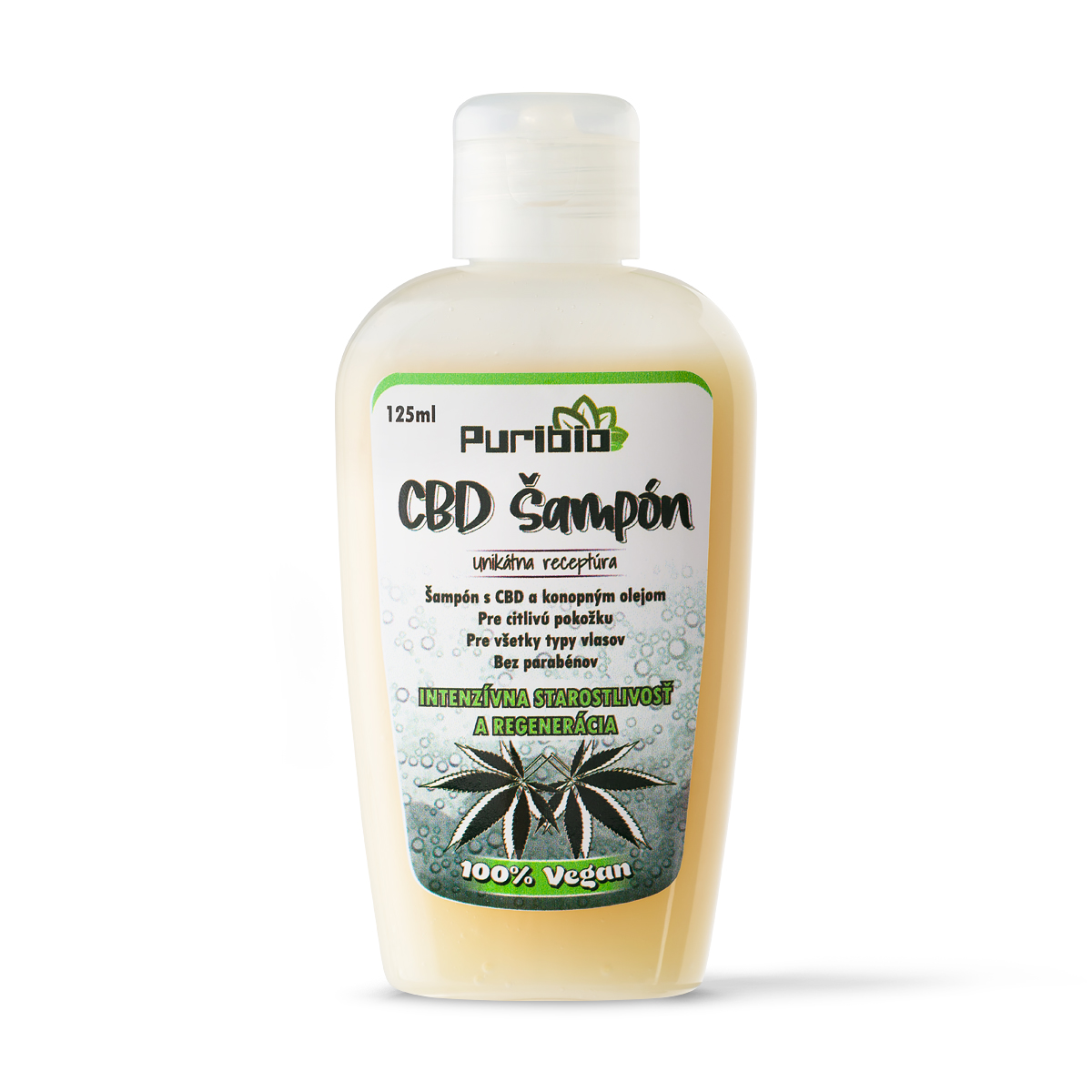 PuriBio CBD 62 mg Konopný Šampón