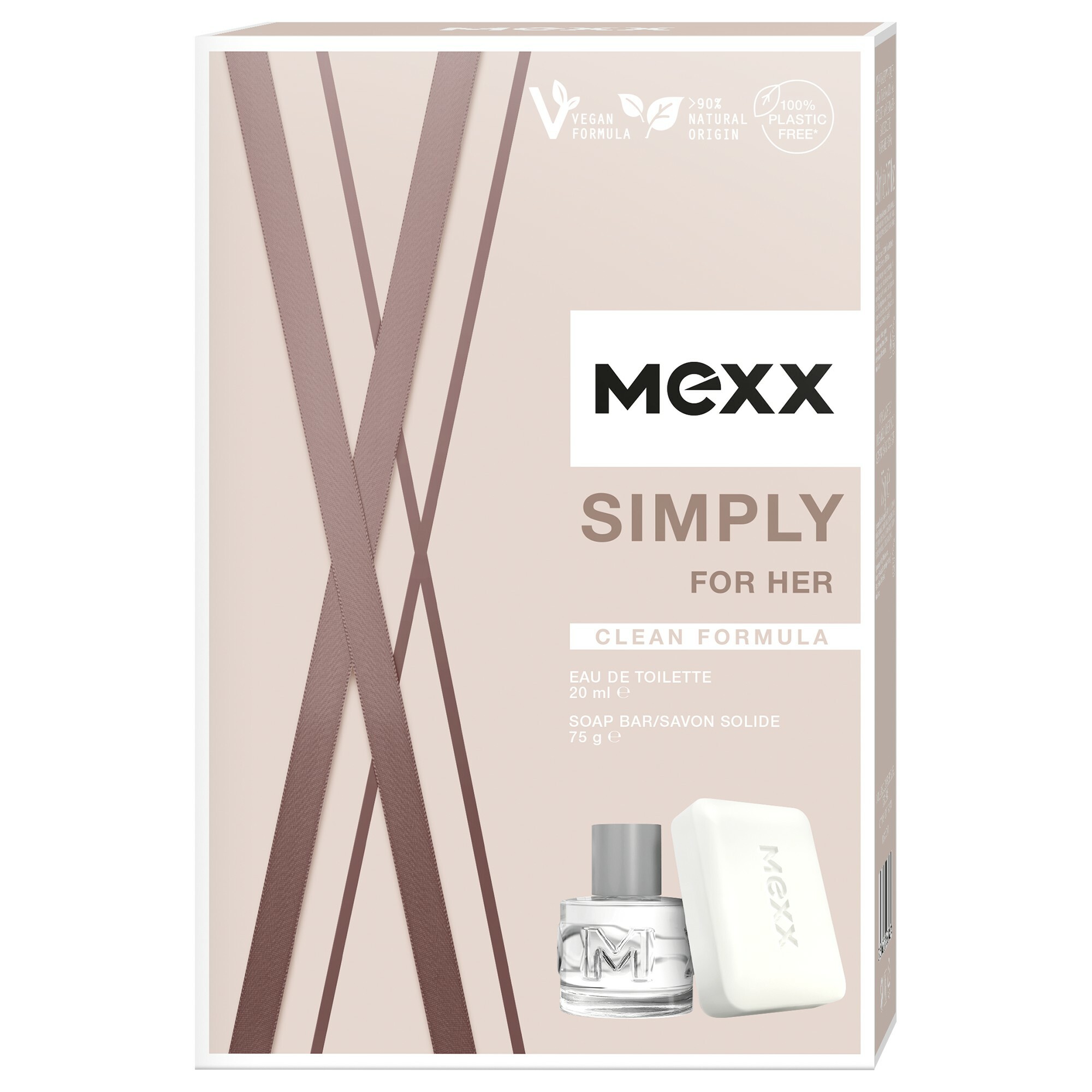 MEXX SIMPLY FOR HER toaletná voda 20ML  mydlo 75G