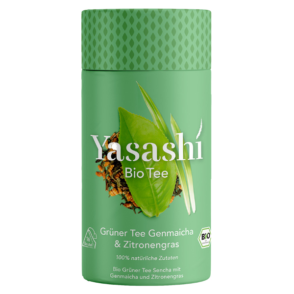 Yasashi BIO Green Tea Genmaicha  Lemon grass 16x1,75g