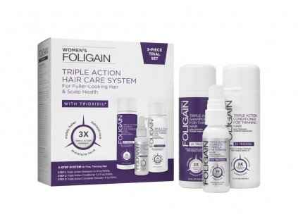 Foligain Triple Action cestovní sada proti padaniu vlasov pre ženy 100 ml  100 ml  30 ml