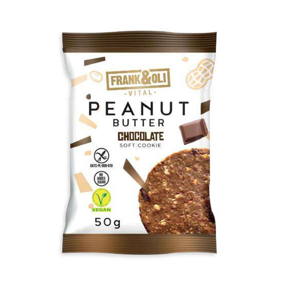 FRANKOLI Jemná COOKIE Peanut butter - sušienka s arašidovým maslom a čokoládou