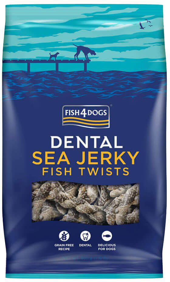 FISH4DOGS Dentálne pamlsky pre psy morská ryba - závitky 500g