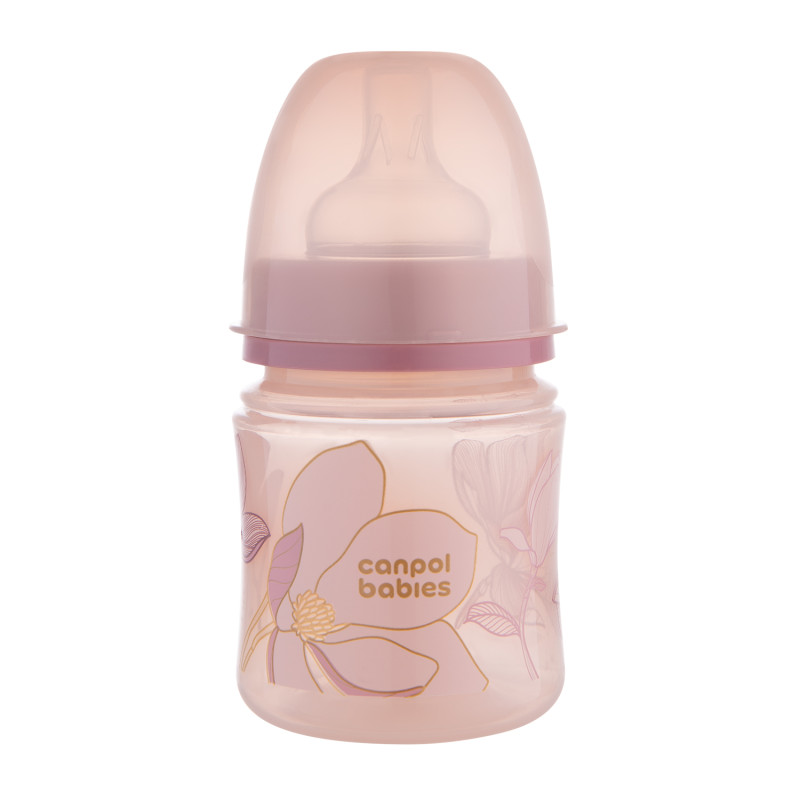 Canpol babies Antikoliková fľaša EasyStart GOLD 120ml ružová