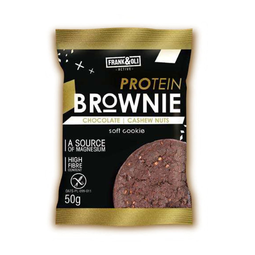 FRANKOLI BROWNIE COOKIE - proteínová sušienka s čokoládou a kešu orechami