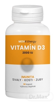 MOVit Vitamín D3 2000 I.U., 50 mcg