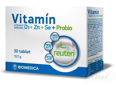 Biomedica Vitamín D3ZinokSelénProbio