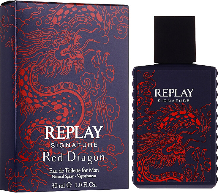 Replay Signature Red Dragon Man Edt 100ml