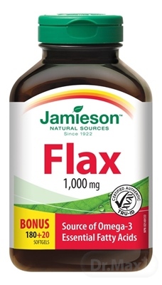 JAMIESON FLAX OMEGA-3 1000 mg ĽANOVÝ OLEJ