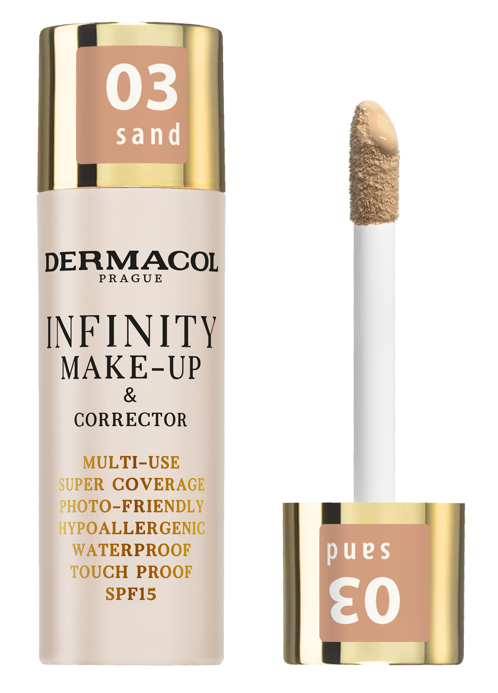 Dermacol Infinity make-up a korektor sand