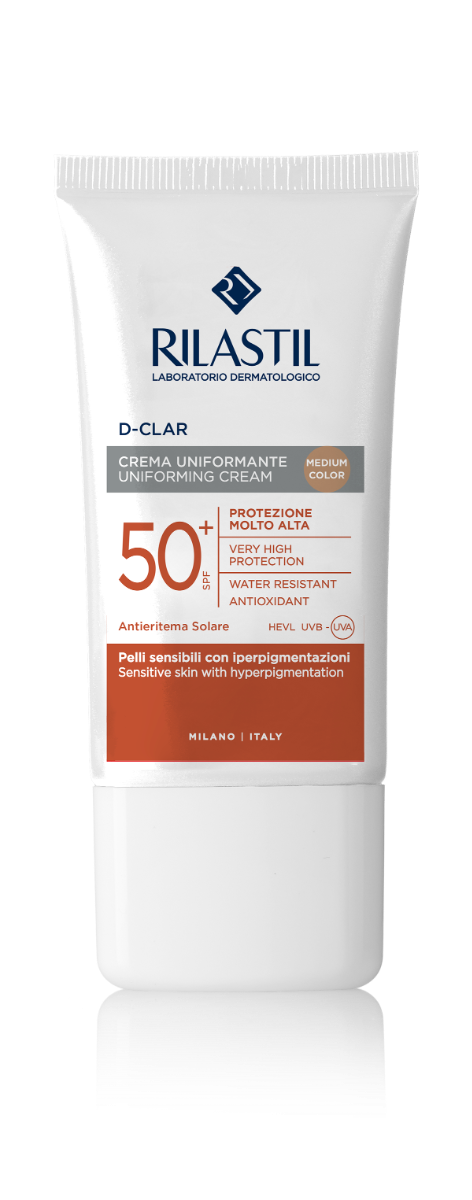 Rilastil D-Clar tónujúci ochranný krém s vysokými UV filtrami Medium Color SPF 50