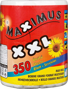 Maximus papierové utierky XXL 2 vrstvové 350 útržkov