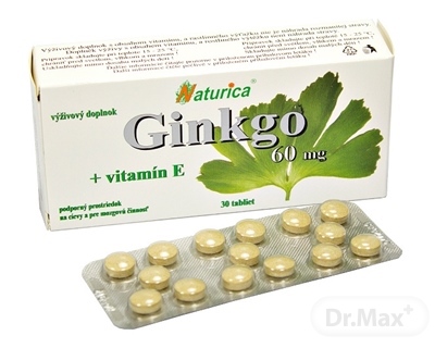 Naturica GINKGO 60 mg  vitamín E