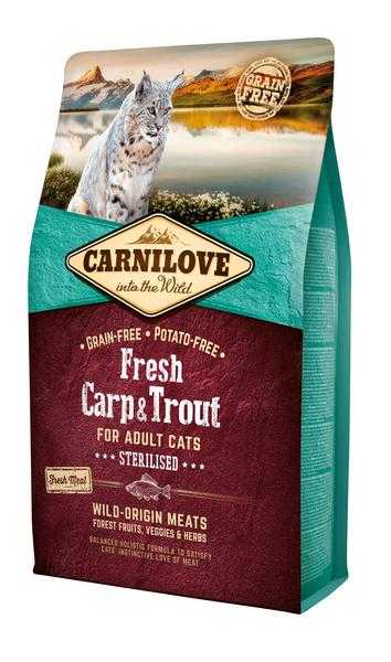 Carnilove Cat Fresh Carp  Trout Sterilized 2kg