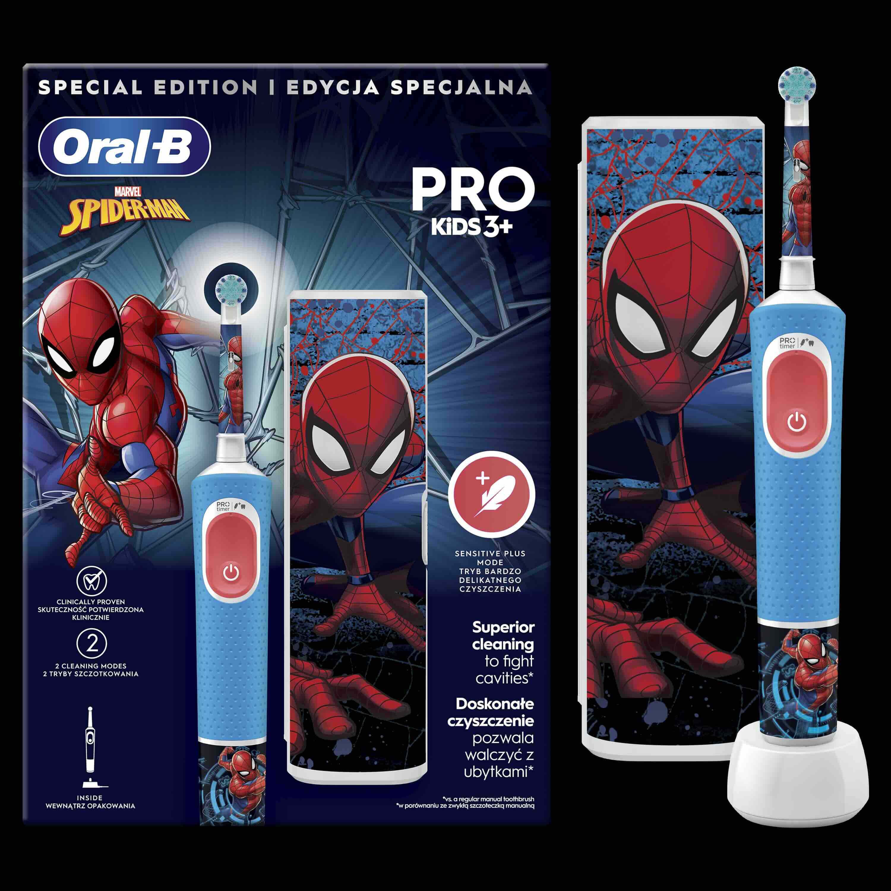 Oral-B EK Pro Kids 3 Spiderman  Cestovné púzdro