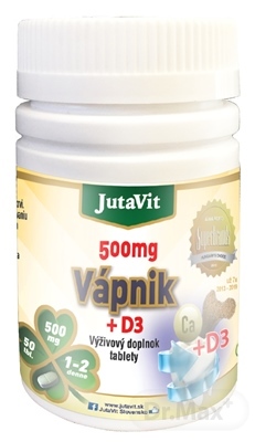 JutaVit Vápnik 500 mg  D3
