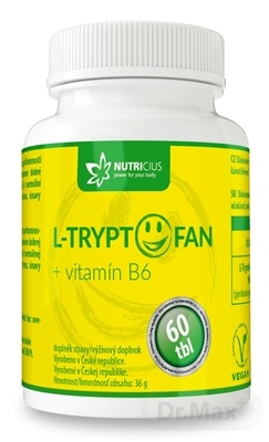 NUTRICIUS L-TRYPTOFAN  vitamín B6 tbl.60