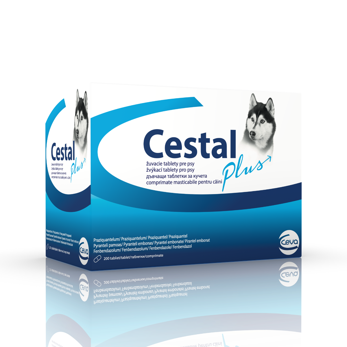 Cestal Plus žuvacie tablety pre psy, 200 tabliet