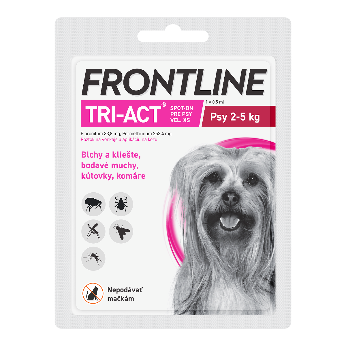 FRONTLINE TRI-ACT Spot-on r XS (2-5 kg) - 1 x 0,5 ml
