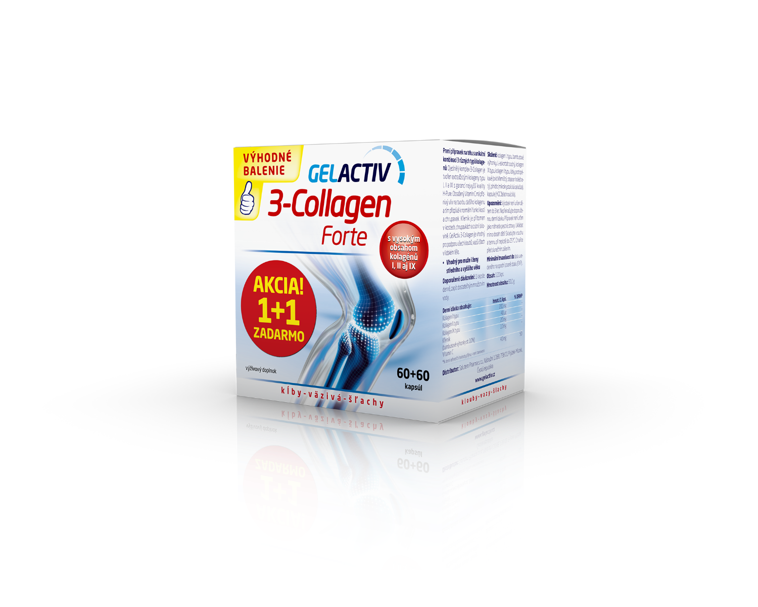 GelActiv 3-Collagen Forte 6060 kapsúl ZADARMO