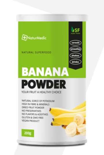 Bananový prášok - superpotravina