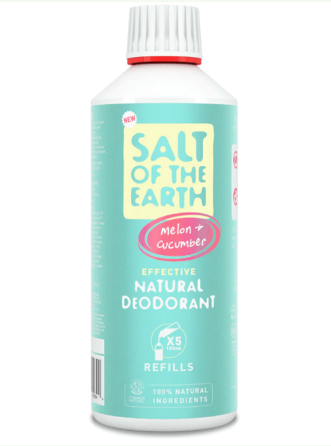 Prírodný kryštálový deodorant PURE AURA - melón, uhorka-sprej 500ml - náplň