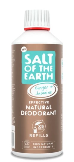 Prírodný kryštálový deodorant - zázvor  jazmín - náplň 500 ml