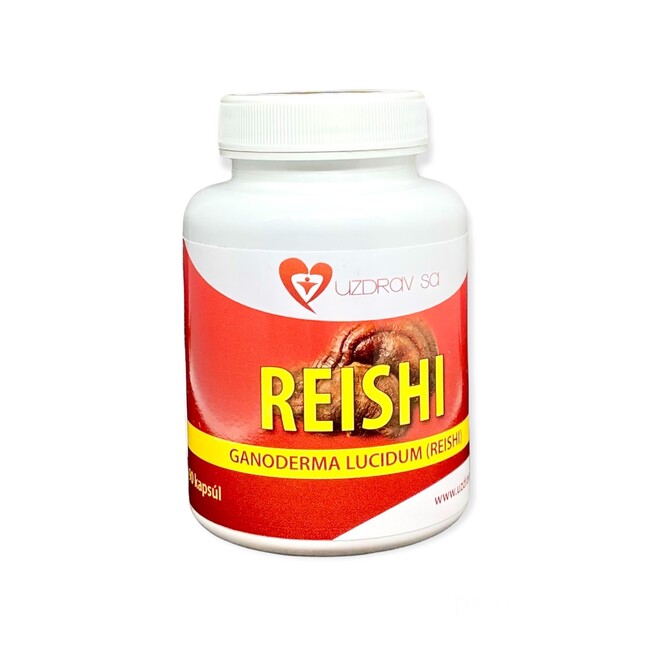 REISHI (Ganoderma Lucidum) - 100 percent čistá sušená plodnica, 90kapsúl