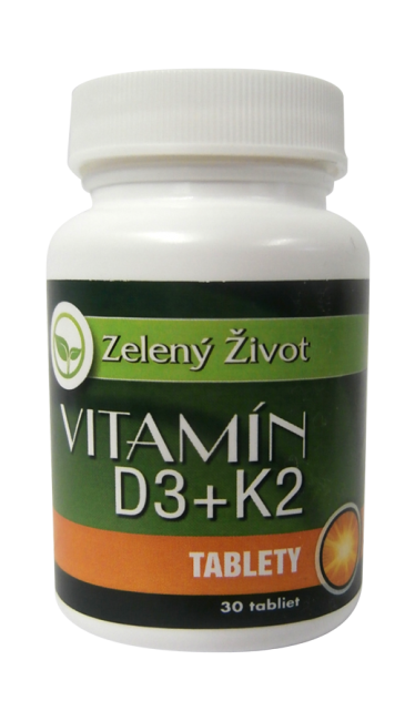 Vitamín D3  K2, 30 tbl