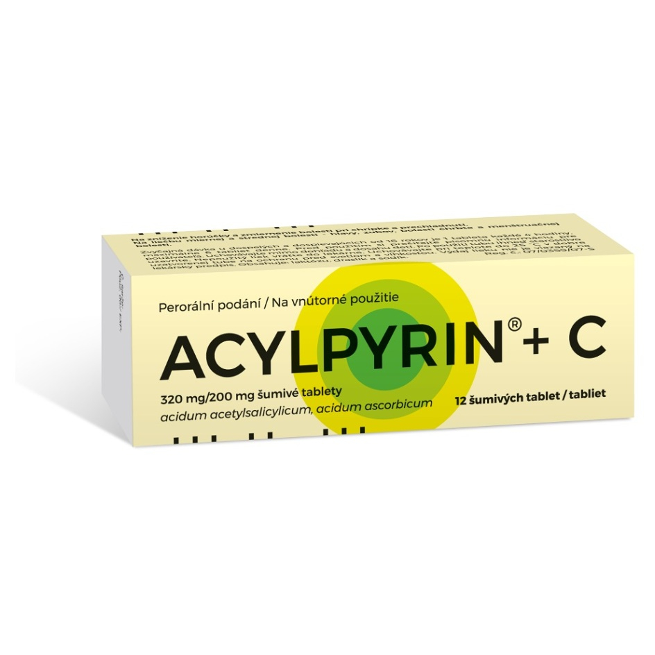 ACYLPYRIN  C šumivé tablety 12 kusov