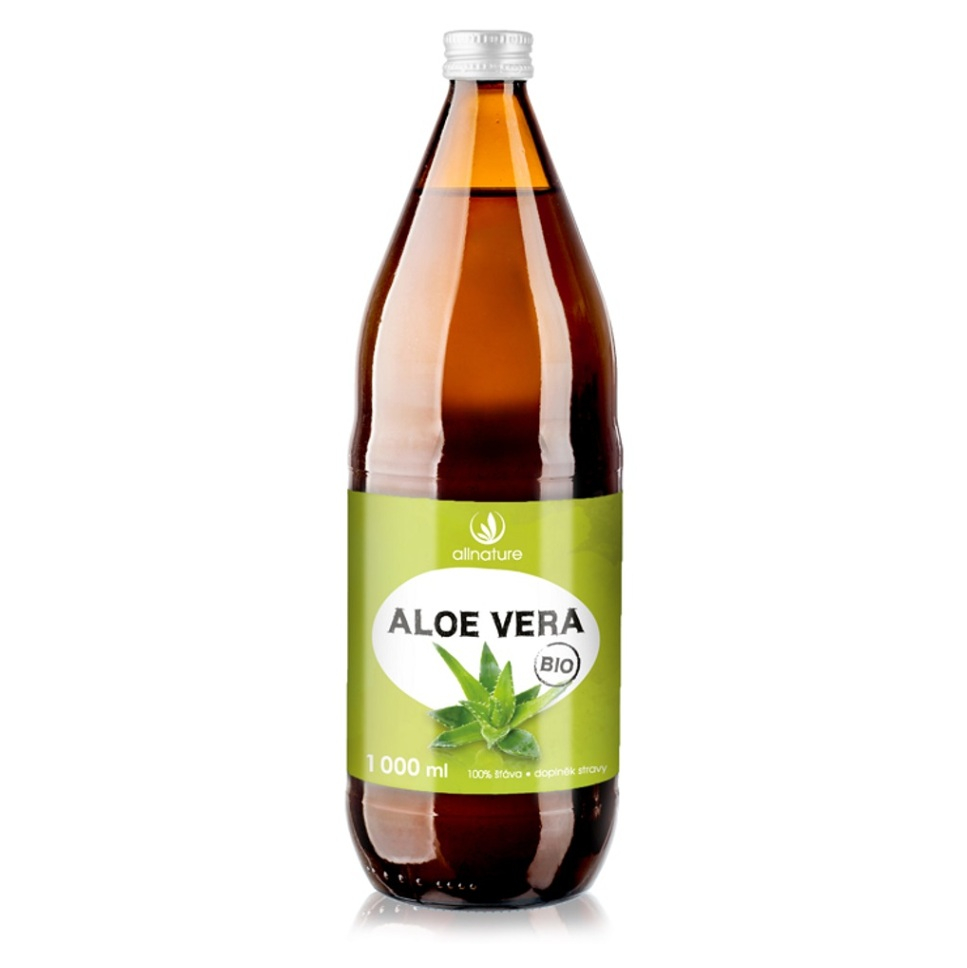ALLNATURE Aloe Vera 100 percent šťava 1000 ml BIO