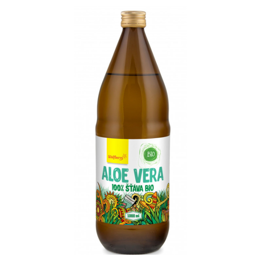 WOLFBERRY Aloe vera šťava 100 percent 1000 ml BIO