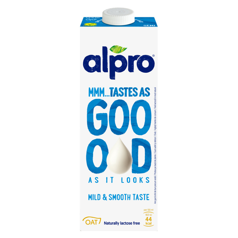 ALPRO ovsený nápoj Tastes as good mild  smooth 1,8 percent 1 liter