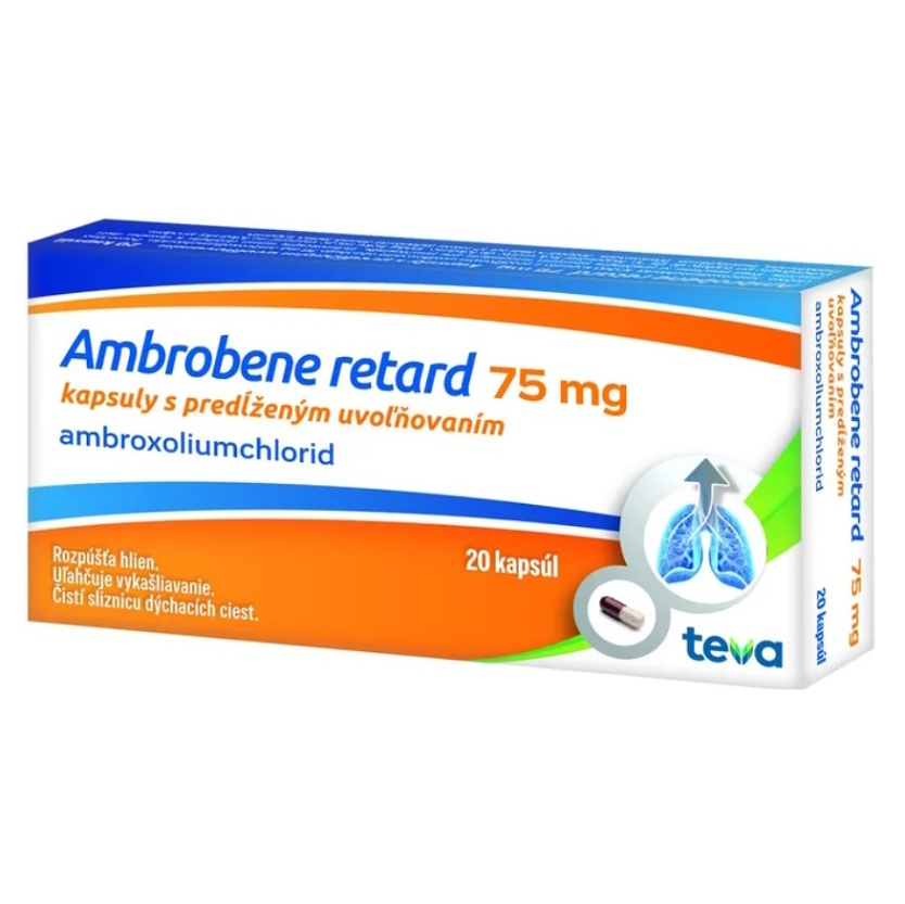 AMBROBENE Retard 75 mg s predĺženým uvoľňovaním 20 kapsúl