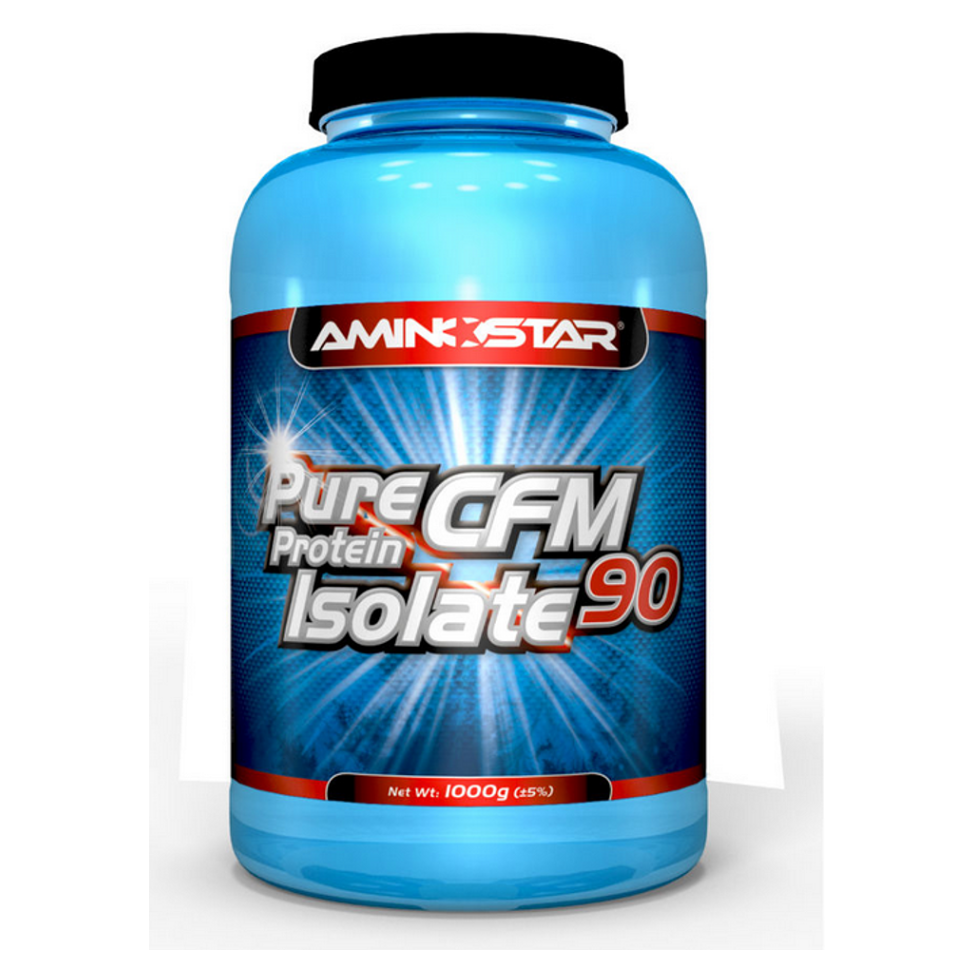 AMINOSTAR Pure CFM whey protein isolate 90 percent príchuť jahoda 1000 g