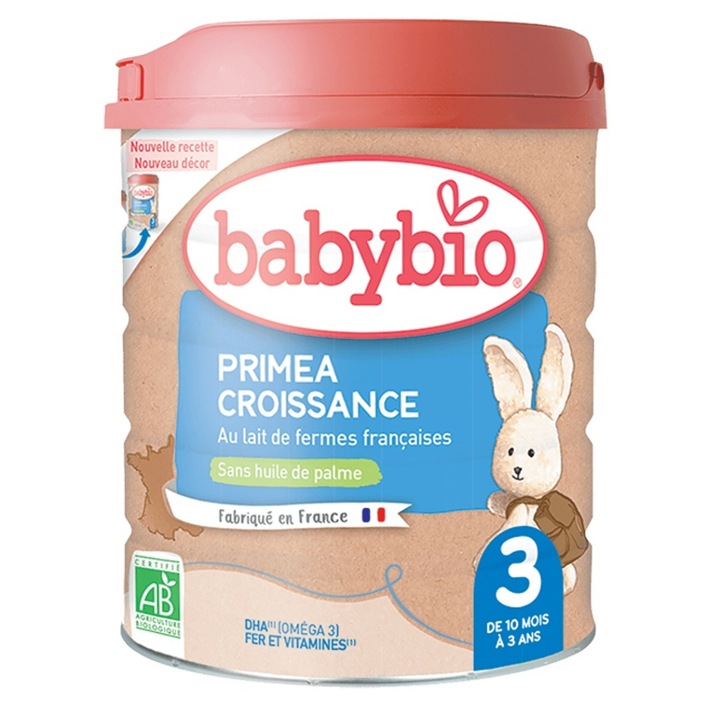 BABYBIO Primea 3 batoľacie dojčenské bio mlieko 800 g
