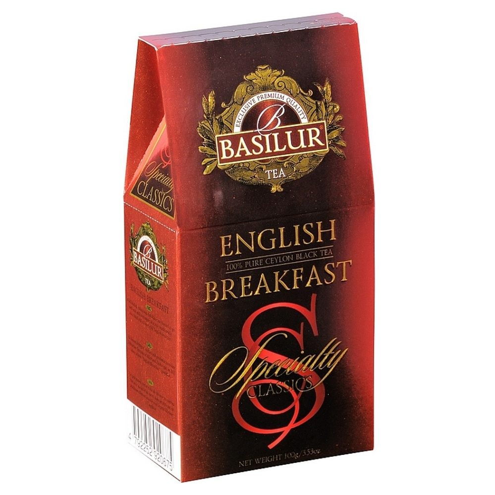 BASILUR Specialty English Breakfast čierny čaj v papěrovej krabičke 100 g