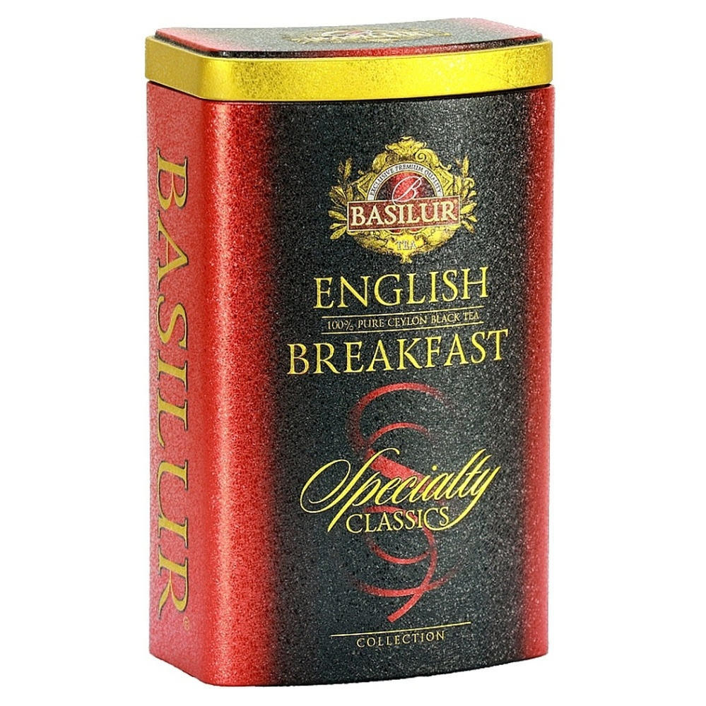 BASILUR Specialty English Breakfast čierny čaj  v plechovej dóze 100 g
