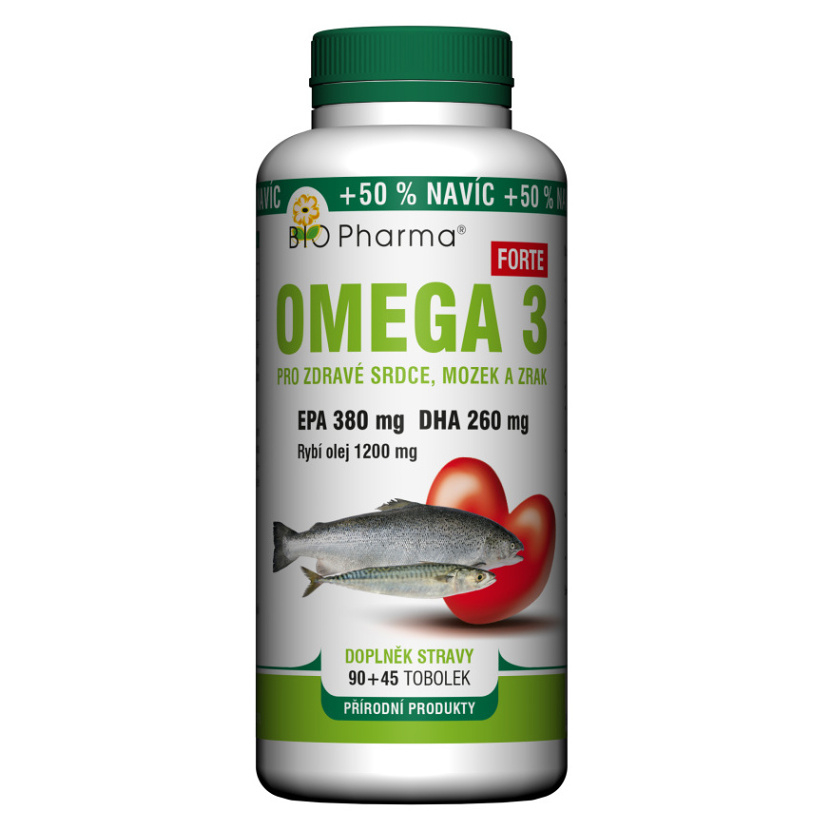 BIO PHARMA Omega 3 Forte 1200 mg  EPA  DHA 90 45 kapsúl