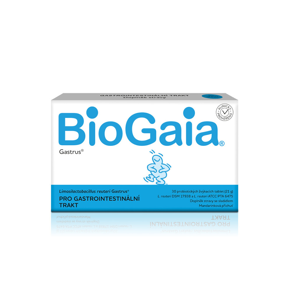 BIOGAIA Gastrus 30 probiotických žuvacích tabliet