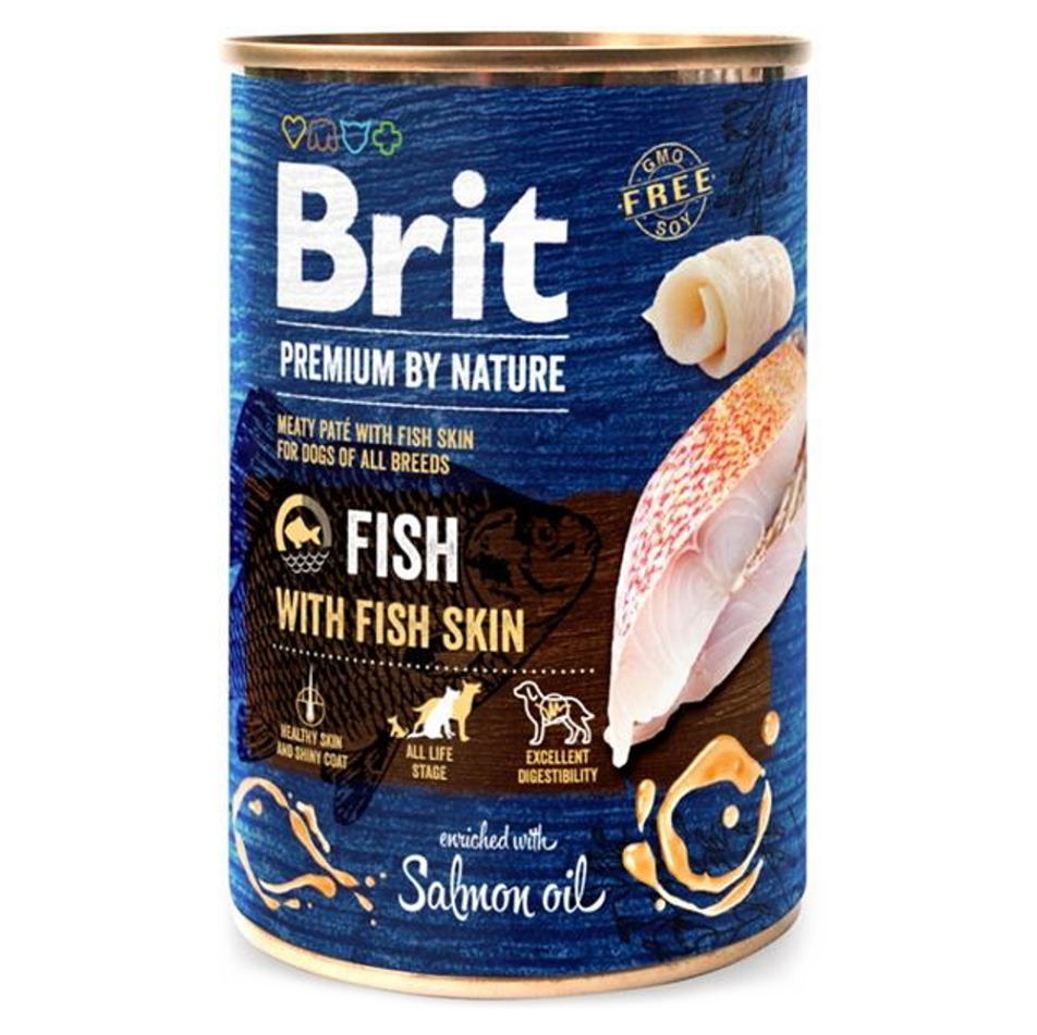 BRIT Premium by Nature Fish  Fish Skin konzerva pre psov 1 ks