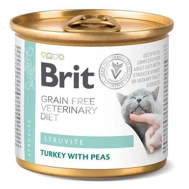 BRIT Veterinary diet grain free struvite pre mačky 200 g