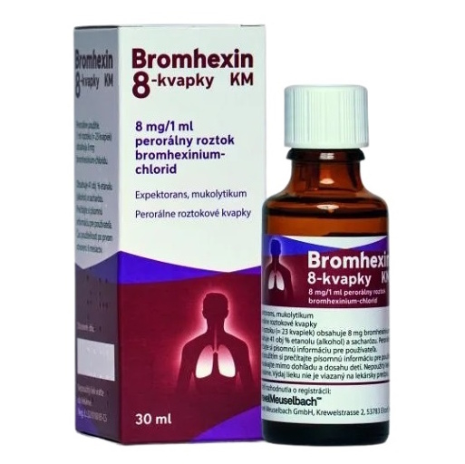 BROMHEXIN 8 kvapky KM 30 ml