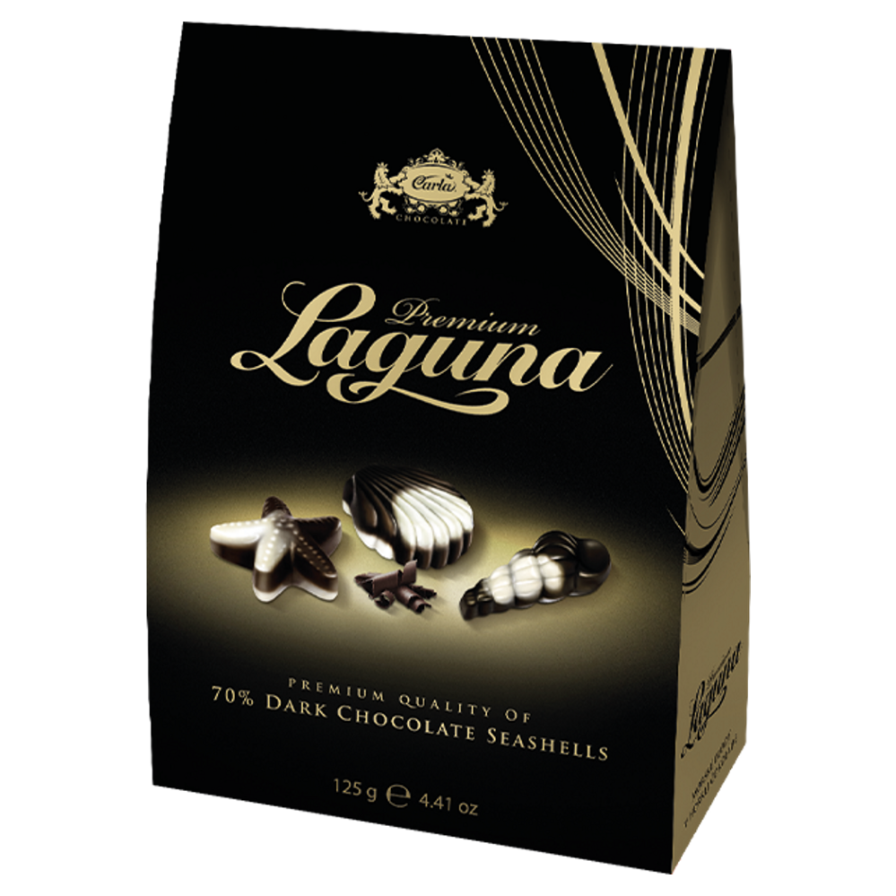 CARLA Laguna premium biela a horká čokoláda 125 g