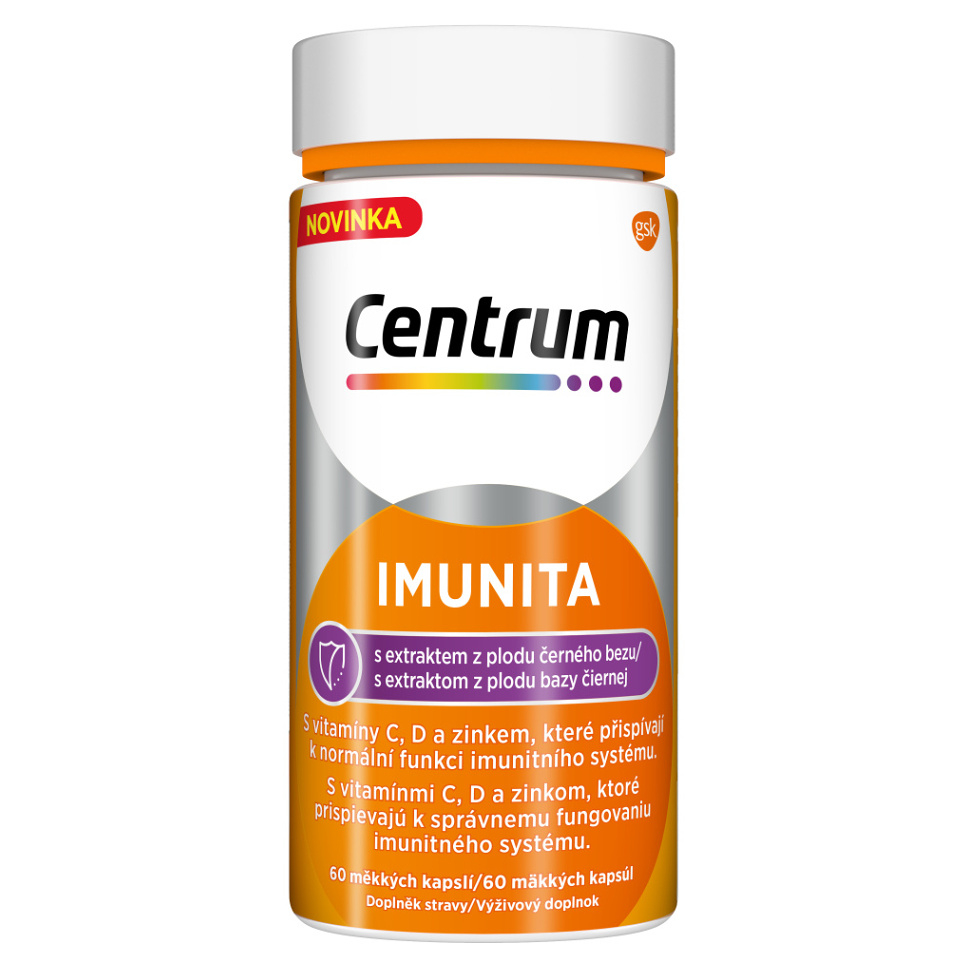 CENTRUM Imunita s extraktom z bazy čiernej 60 kapsúl