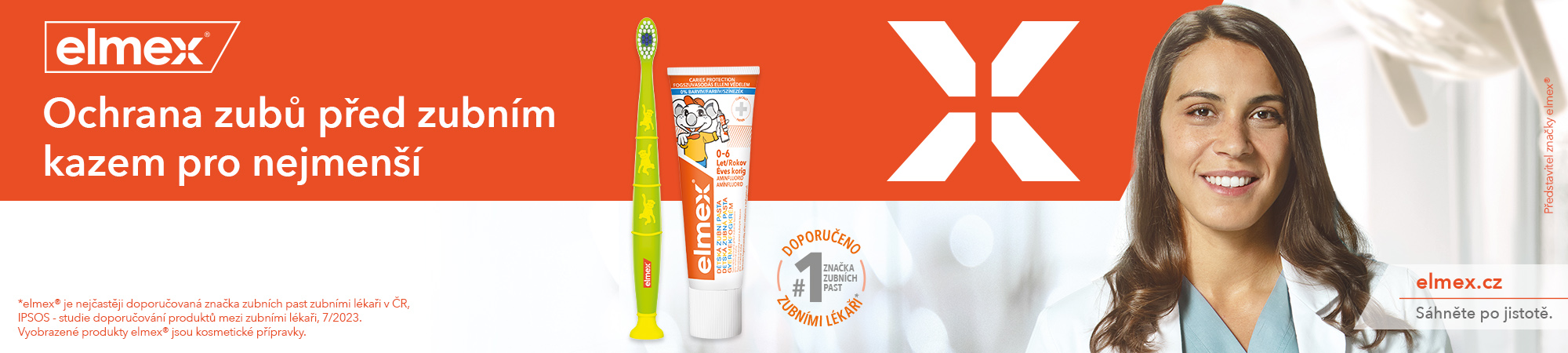 Obrázok ELMEX Kids zubná pasta pre deti od prvého zúbku do 6 rokov 3x50ml