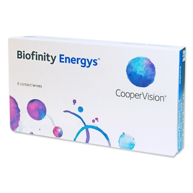 COOPERVISION Biofinity Energys mesačné šošovky 6 kusov, Počet dioptrií: -0,75, Počet ks: 6 ks, Priemer: 14,0, Zakrivenie: 8,6